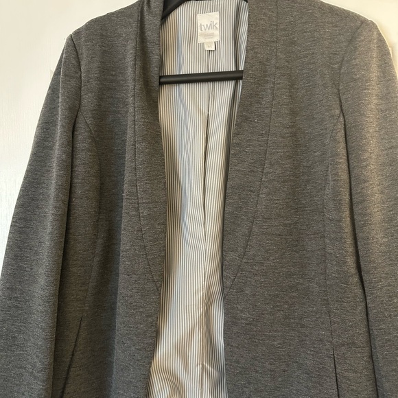 TWIK no collar gray woman’s blazer size L - Picture 1 of 2